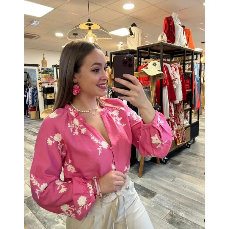 BLOUSE AYANA - ROSE