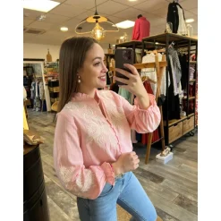 BLOUSE NAÏLA - ROSE