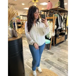 BLOUSE SYLVETTE ECRU -PULPEUSE