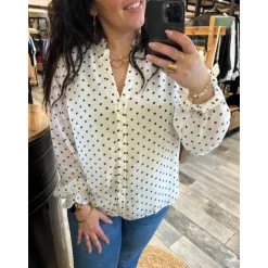 BLOUSE SYLVETTE ECRU -PULPEUSE