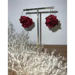 BOUCLES D'OREILLES ABBY - BORDEAUX