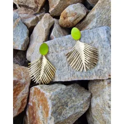 BOUCLES D'OREILLES CHRISTINA - VERT
