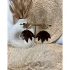 BOUCLES D'OREILLES IRENEE - CHOCOLAT