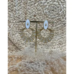 BOUCLES D'OREILLES KELLIE - BLANC