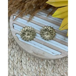 BOUCLES D'OREILLES MARGUERITE - DORÉ