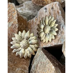 BOUCLES D'OREILLES MARGUERITE - DORÉ