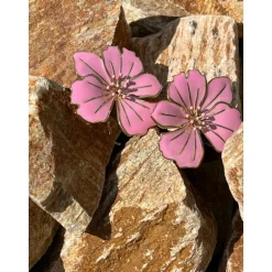 BOUCLES D'OREILLES ROSA ROSE