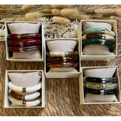 BRACELETS TRIO - BORDEAUX