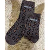 CHAUSSETTES LÉOPARD - MARRON