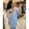 CHEMISE DARIANA - BLEU PULPEUSE