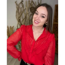 CHEMISE MAELINE - ROUGE