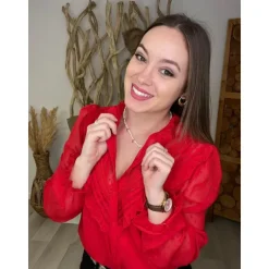 CHEMISE MAELINE - ROUGE