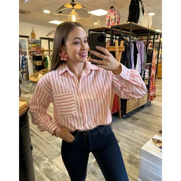 CHEMISE XANTHIA- ROSE