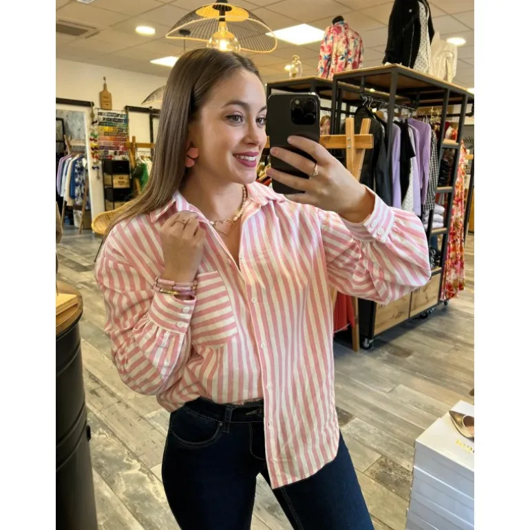 CHEMISE XANTHIA- ROSE