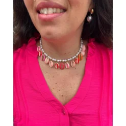 COLLIER MYKONOS - FUSHIA