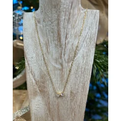 COLLIER PAPILLE - DORE