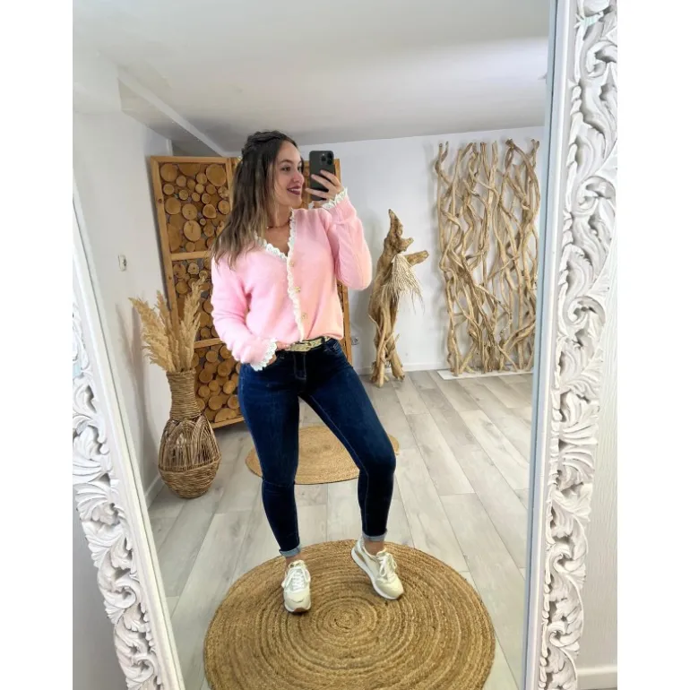 GILET CAELAN - ROSE