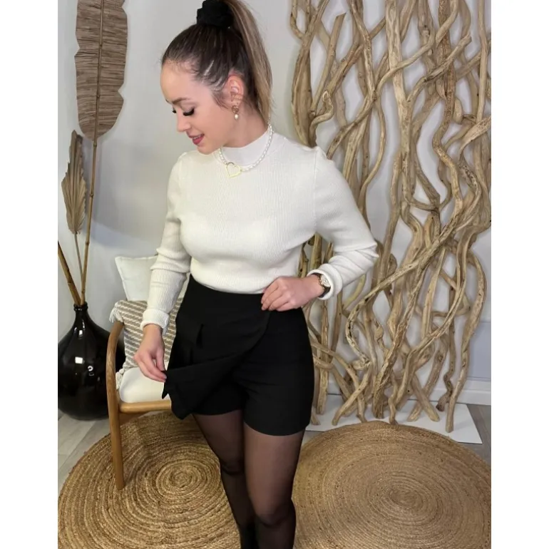 JUPE SHORT PERNELLE - NOIR