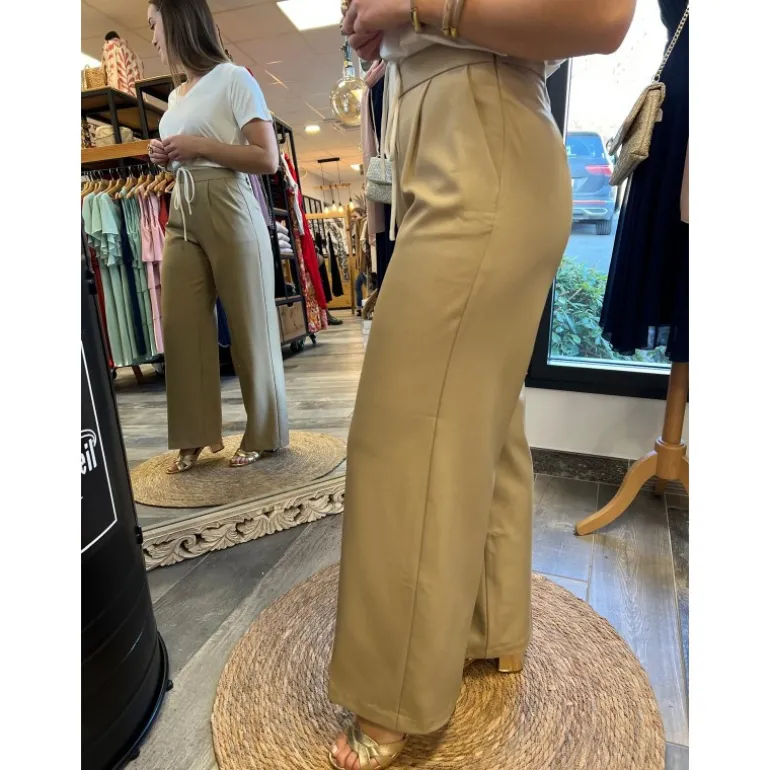PANTALON GUYLENE - BEIGE
