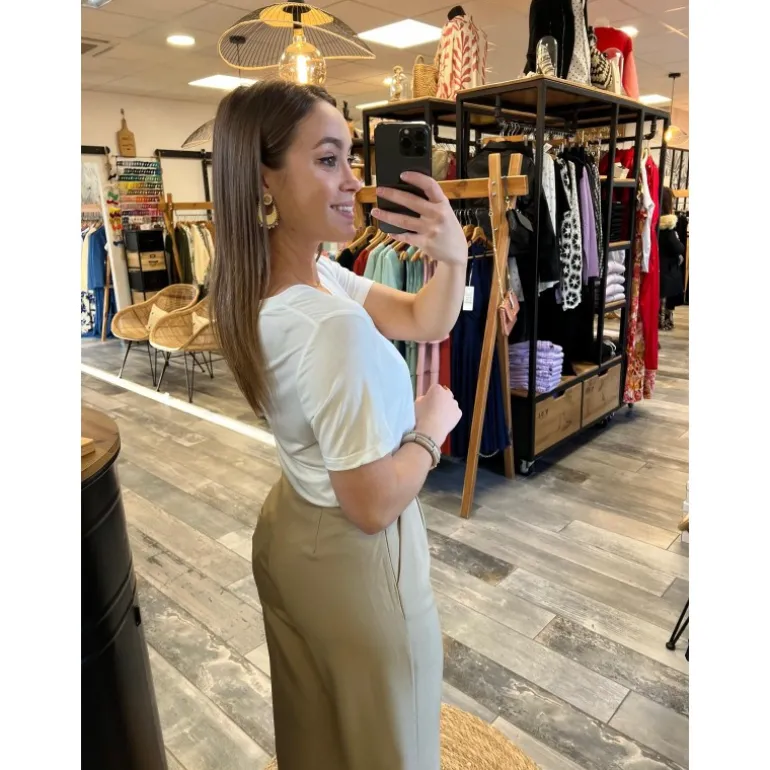 PANTALON GUYLENE - BEIGE