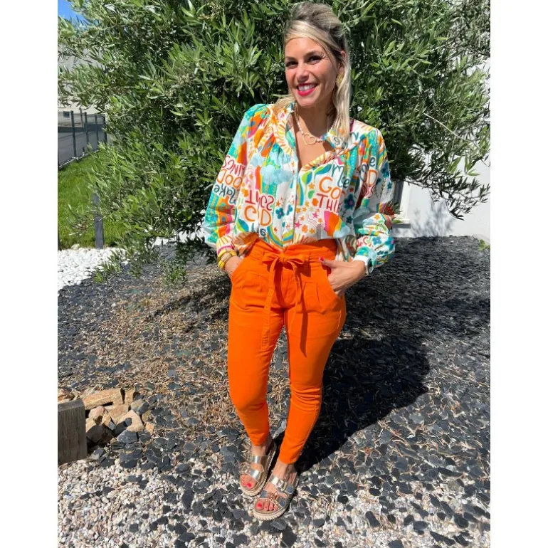 PAPER BAG LINDA - ORANGE
