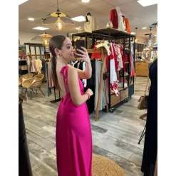 ROBE ALAIA- FUSHIA