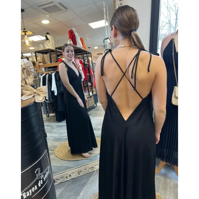 ROBE ALAIA- NOIR