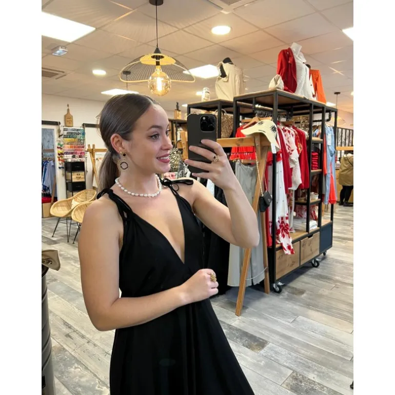 ROBE ALAIA- NOIR