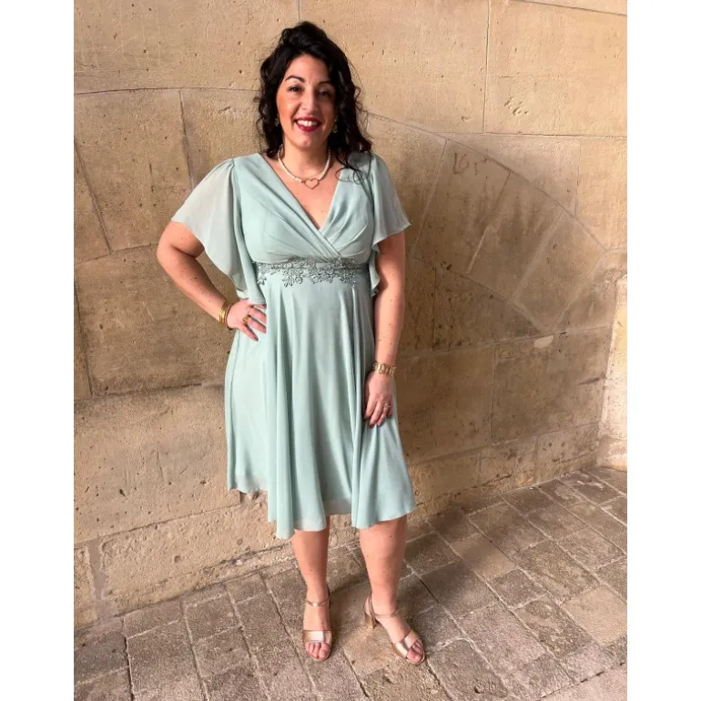 ROBE KAYLINE- VERT SAUGE