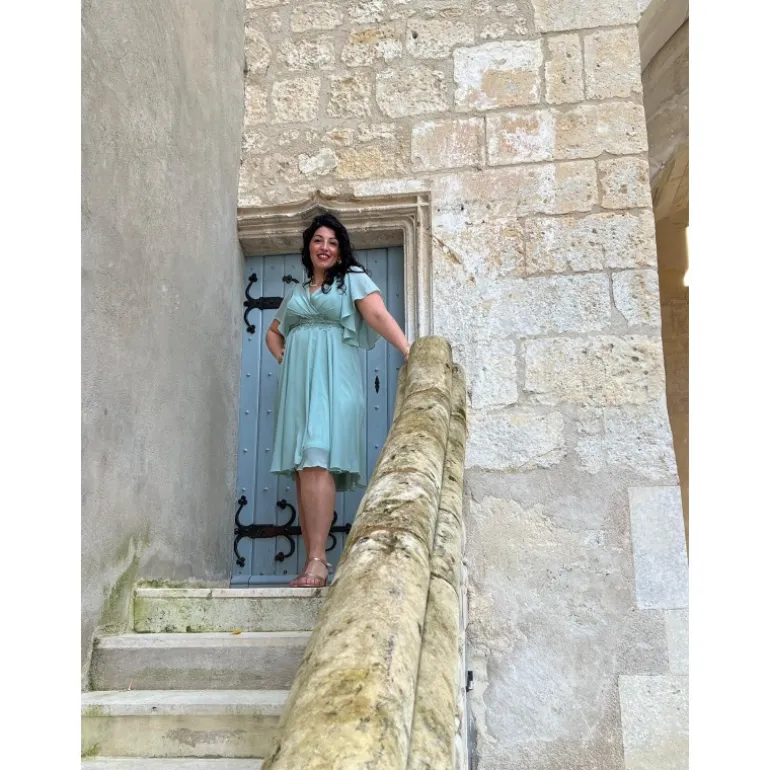 ROBE KAYLINE- VERT SAUGE