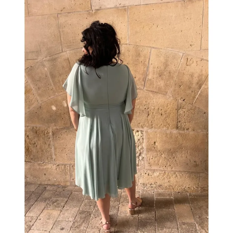 ROBE KAYLINE- VERT SAUGE