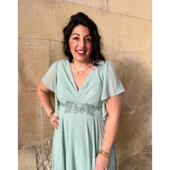 ROBE KAYLINE- VERT SAUGE