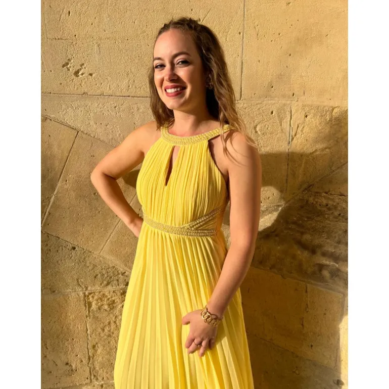 ROBE MACHA- JAUNE