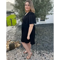 ROBE MARLENE PULPEUSE - NOIR