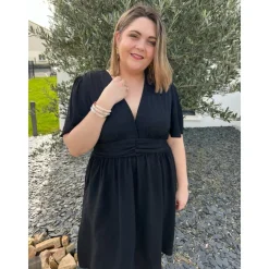 ROBE MARLENE PULPEUSE - NOIR