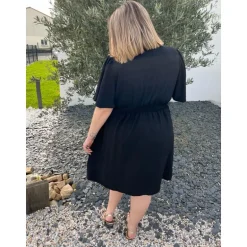 ROBE MARLENE PULPEUSE - NOIR
