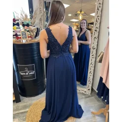 ROBE NICOLLE - BLEU MARINE