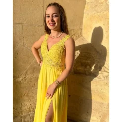 ROBE NICOLLE- JAUNE