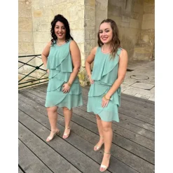 ROBE SALONI- VERT SAUGE