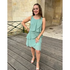ROBE SALONI- VERT SAUGE
