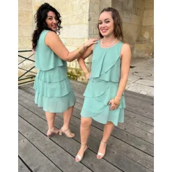 ROBE SALONI- VERT SAUGE