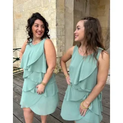 ROBE SALONI- VERT SAUGE
