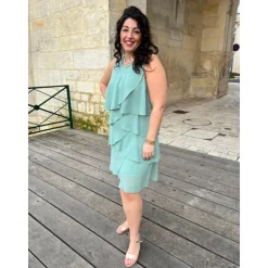 ROBE SALONI- VERT SAUGE