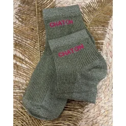 SOCQUETTES CHATON - KAKI
