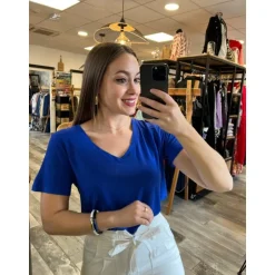 TEE SHIRT OMBELINE - BLEU