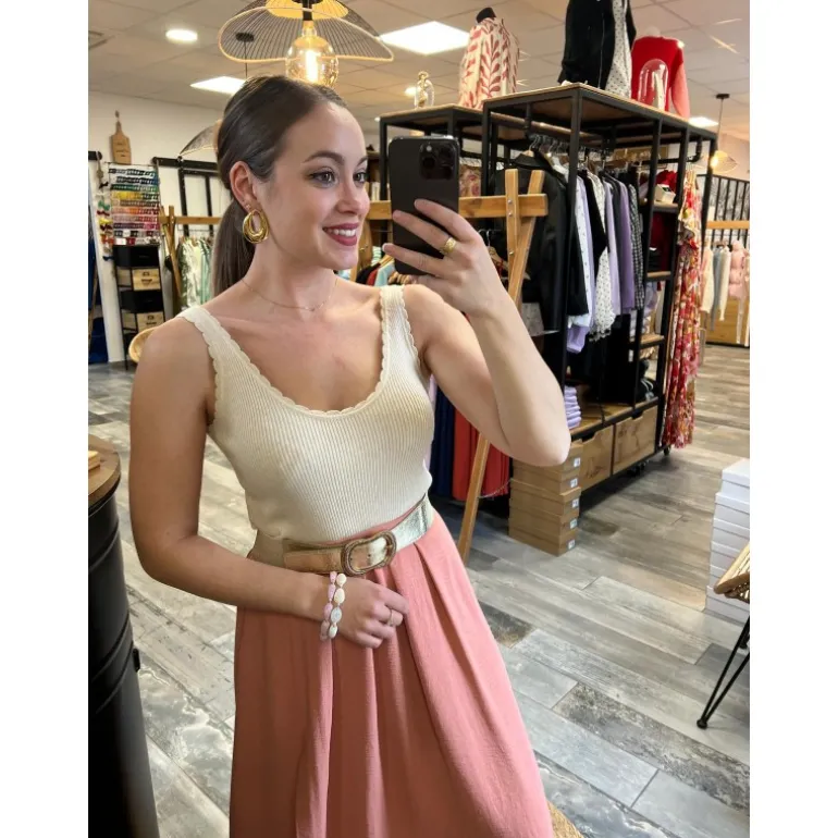 TOP ESTELLE - BEIGE