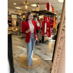 VESTE AINARA - ROUGE