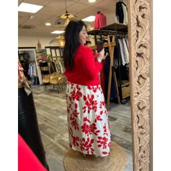 VESTE BERYL - ROUGE